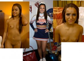 Real college cheerleader