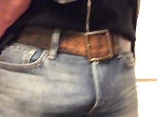 Belt buckle cumshot