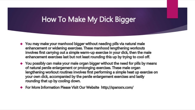 Doctor recommendet making dick bigger