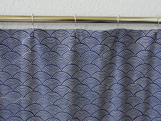 Asian inspirations fabric shower curtain