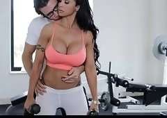 Fake tits gym