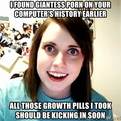 Giantess growth pill