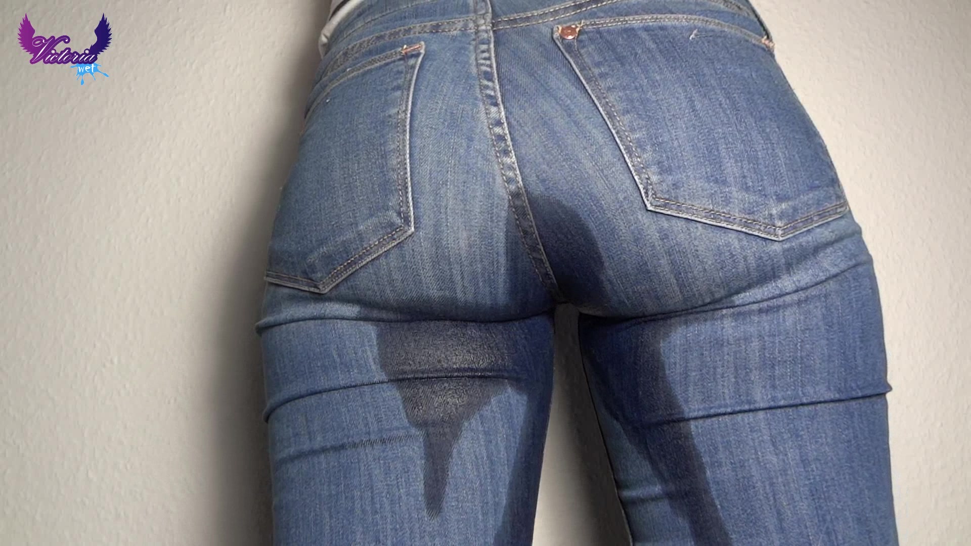 Wetting her jeans