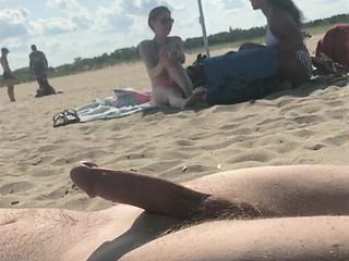 best of Beach masturbate ass big white dick on