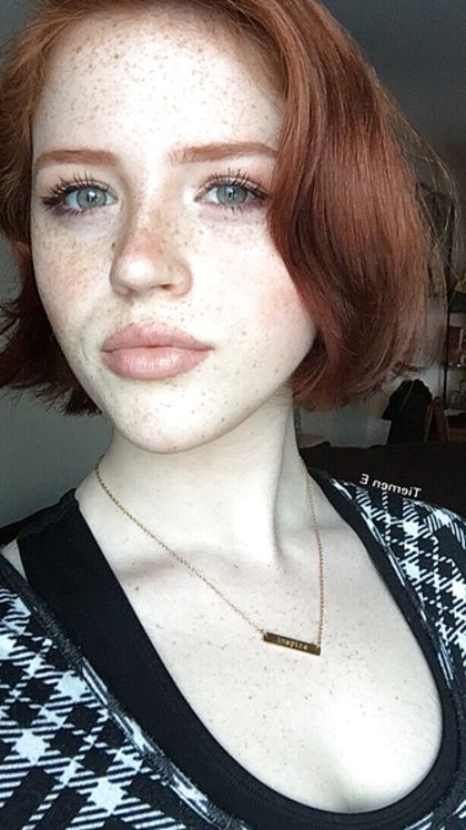 Freckled Redhead Hottie With Big Tits