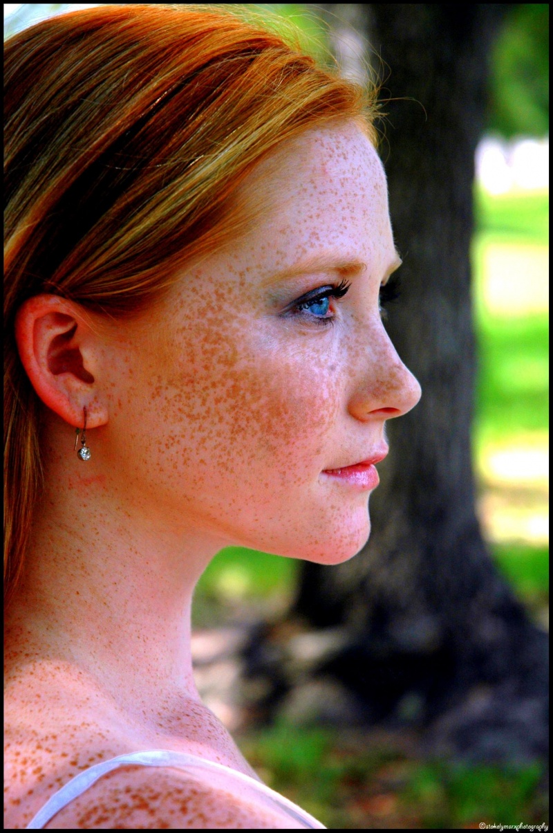 Beautiful woman with freckles-sex archive
