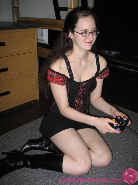 Hot gamer girl bondage